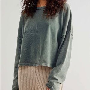 NWT Free People See You Tonight Pullover / Dried Pine